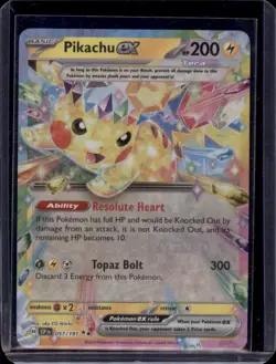 Pikachu ex 057/191 Double Rare Pokemon Card NM/Mint SV7 Surging Sparks Tera - Image 1