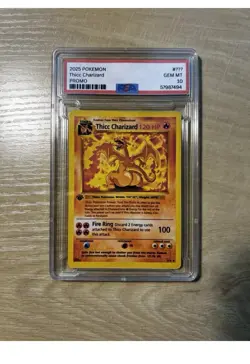Pokemon Thicc Charizard unofficial PSA 10 CUSTOM MEME CARD limited edition slab - Image 1