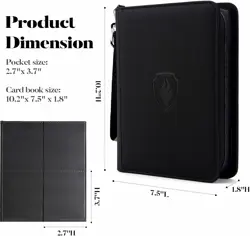 Trading Card Binder 4 Pocket PU Waterproof with 320 Capacity for Sports TCG - Image 5
