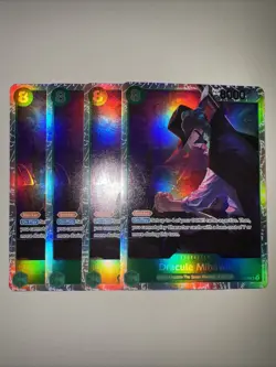 OP12-030 Dracule Mihawk SR X4 Playset One Piece Card Game TCG CCG English - Image 1