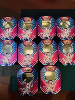 Lot Of 10 Pokemon Sylveon Empty Tins -Collectors Tin - No Cards - Image 1