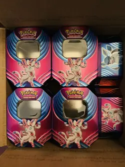Lot Of 10 Pokemon Sylveon Empty Tins -Collectors Tin - No Cards - Image 3