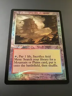 MTG Modern Horizons 2 #436 Retro Frame Foil Arid Mesa NM - Image 1