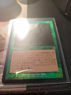 MTG Forest Wisdom Japanese Edition Foil Old Frame Collector Booster Used - Image 2