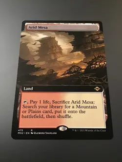 MTG Modern Horizons 2 #475 Arid Mesa Extended Art NM - Image 1