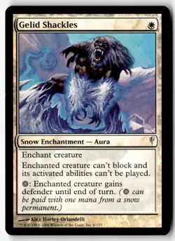 MTG Foil Gelid Shackles Coldsnap - HP English - Image 1