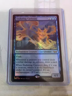 MTG - Enduring Curiosity - Regular Foil - Duskmourn: House of Horror - Image 1