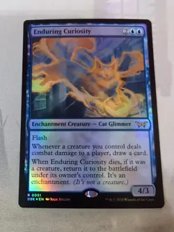 MTG - Enduring Curiosity - Regular Foil - Duskmourn: House of Horror - Image 3