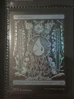 MTG Foil - Island (268) - Full Art - Phyrexia: All Will Be One (ONE) NM - Image 1