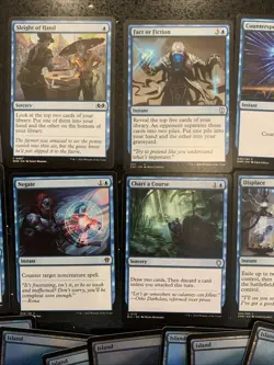 Mtg Small Blue Bundle: Counterspell, Brainstorm, Negate Etc, Foil ZNR Islands - Image 3