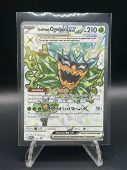 Teal Mask Ogerpon ex 166 Sv: Scarlet & Violet Promo Cards Holo Pokemon Tcg Mint - Image 1