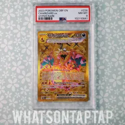 Pokemon Card Charizard Ex 228/197 Secret Rare Scarlet Violet Obsidian Flames PSA - Image 1
