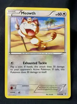 MEOWTH 2016 Pokemon Generations Common POKEMON 53/83 - Image 1