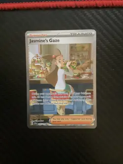Pokemon Jasmine's Gaze SAR 245/191 Surging Sparks Near Mint - Image 1