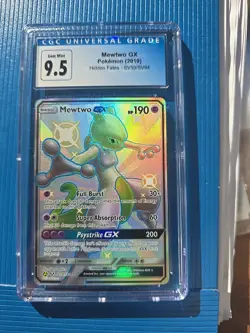 Pokemon Mewtwo GX SV59/SV94 Hidden Fates CGC 9.5 Gem Mint - Image 1