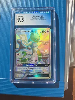 Pokemon Mewtwo GX SV59/SV94 Hidden Fates CGC 9.5 Gem Mint - Image 2