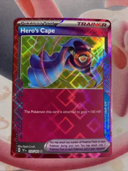 Hero's Cape 152/162 Temporal Forces ACE SPEC Rare Holo Pokemon TCG NM/M - Image 1