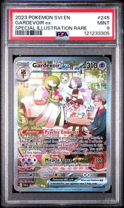 2023 POKEMON SVI EN-SCARLET & VIOLET ILLUSTRATION RARE #245 GARDEVOIR EX PSA 9 - Image 1