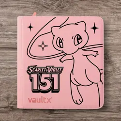 Vault X - 12 Pocket eXo-Tec Zip Binder Folder - Pink Pokemon 151 - Image 1