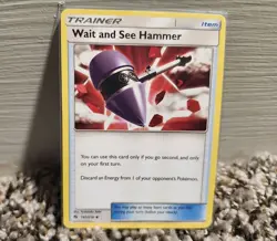 Wait and See Hammer 192/214 - LP Lost Thunder - Pokemon 2018 TCG Card - Image 1