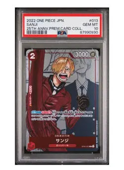 PSA 10 Gem Mint Sanji One Piece Card Game 25th Anniversary Collection Japanese - Image 1