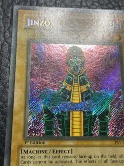 Yugioh Jinzo PSV-000 1st Edition Secret Rare Faded Misprint - Image 4