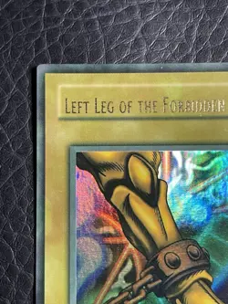 Yugioh Left Leg Of The Forbidden One LOB-121 1st Ed North American Wavy Faded - Image 3
