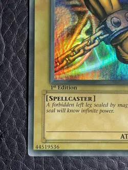 Yugioh Left Leg Of The Forbidden One LOB-121 1st Ed North American Wavy Faded - Image 5