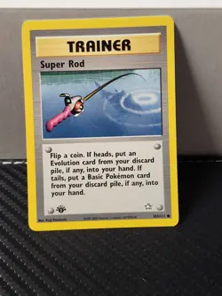 (1st Edition) Super Rod 103/111 Neo Genesis Pokemon Card TCG - Image 1