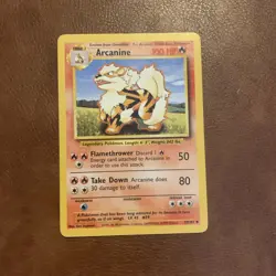 Pokemon TCG Arcanine Base Set, 1st Edition Uncommon Card 23/102 - Image 1