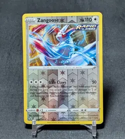 Zangoose Rare Reverse Holo Colorless Chilling Reign Pokemon TCG Card 120/198 - Image 1