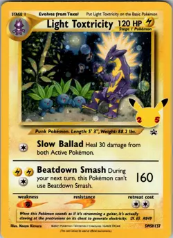 SWSH: Sword & Shield Promo Cards #SWSH137 Light Toxtricity - Image 1