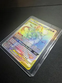 Pokemon Mewtwo & Mew GX Unified Minds Secret Rare Card 242/236 Tag Team NM - Image 1