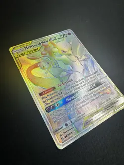 Pokemon Mewtwo & Mew GX Unified Minds Secret Rare Card 242/236 Tag Team NM - Image 2