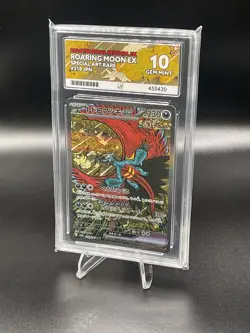 Roaring Moon EX 218/187 Terastal Festival - ACE 10 Gem Mint - pokemon card - Image 4