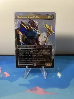 Hashaton, Scarab's Fist (Borderless) #1 (Foil) (NM/LP) Aetherdrift DRC Magic MTG - Image 1
