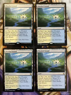 4X Flooded Strand #233 Khans of Tarkir KTK Magic MTG English Playset - NM 🔥 - Image 1