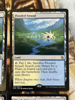 4X Flooded Strand #233 Khans of Tarkir KTK Magic MTG English Playset - NM 🔥 - Image 3