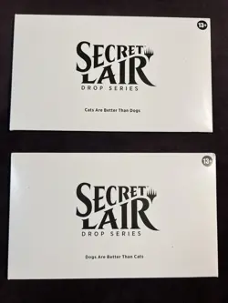 MTG Secret Lair - BOTH Cats Are Better Than Dogs && Dogs Are Better Than Cats - Image 1