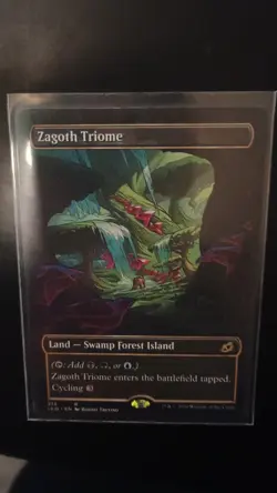 Near Mint Zagoth Triome (Showcase) Ikoria: Lair of Behemoths AUTHENTIC - Image 1