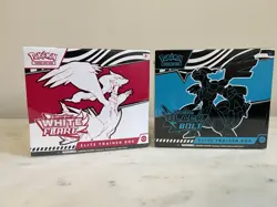 Pokemon Black Bolt and White Flare Elite Trainer Box ETB Set of 2 New Sealed - Image 1