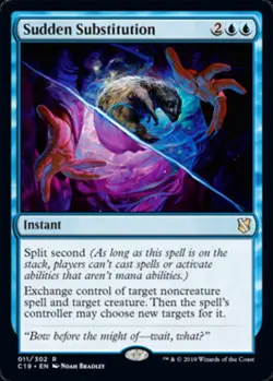 x1 Sudden Substitution R MTG Commander 2019 M/NM, English - Image 1