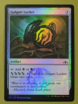 FOIL Golgari Locket x1 Guilds of Ravnica 1x Magic the Gathering MTG - Image 1