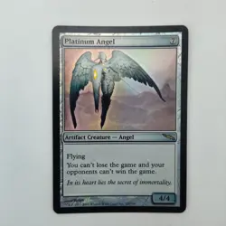 ✅🪄🚨MTG FOIL Platinum Angel #228 Mirrodin 2003 MAGIC THE GATHERING📸SEE PICS📸 - Image 1