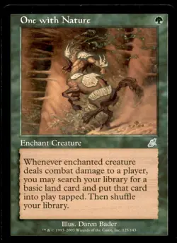 MTG One with Nature LP Light Play Scourge [1355] - Image 1