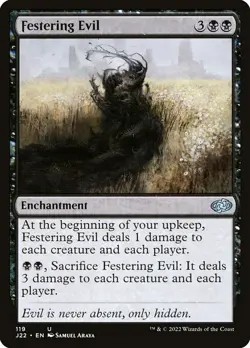 1x Festering Evil NM Eng MTG - Jumpstart 2022 - Image 1