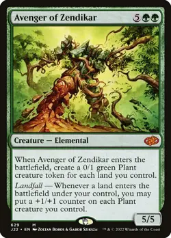 1x Avenger of Zendikar NM Eng MTG - Jumpstart 2022 - Image 1
