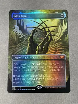 MTG Mox Opal Borderless Foil Double Masters NM - Image 1