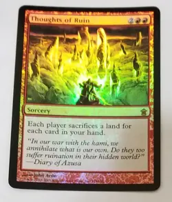 MTG Thoughts of Ruin Saviors of Kamigawa 118/165 Foil Rare MP - Image 1