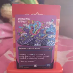 MTG Mindspring Merfolk 0337 | FOIL RARE BORDERLESS | NM Near Mint | DFT | 2025 - Image 1